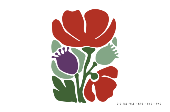 Bold Abstract Poppy SVG: A Designer's Review for Embroidery