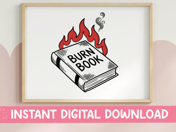 Burn Book Flame Pop Art SVG: A Designer's Review