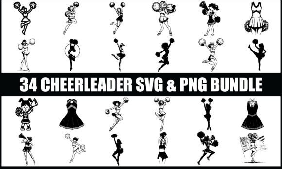 Cheerleader SVG PNG Bundle: A Designer's Stitch Test