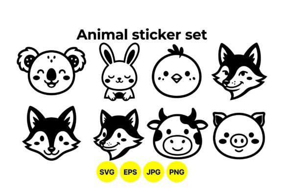 Cute Animal Sticker Clipart Set: A Designer's Review