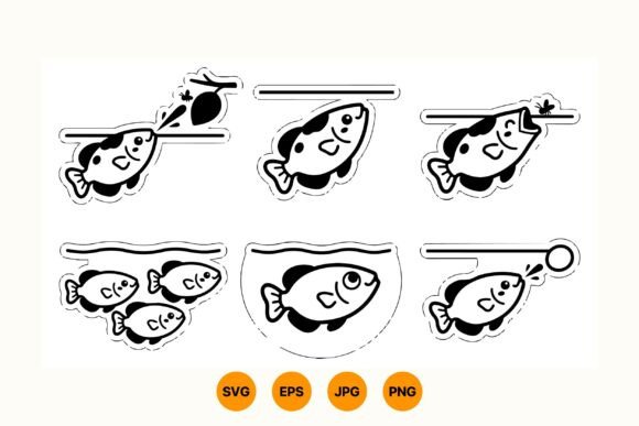 Cute Fish Sticker Clipart Set: A Designer's Review