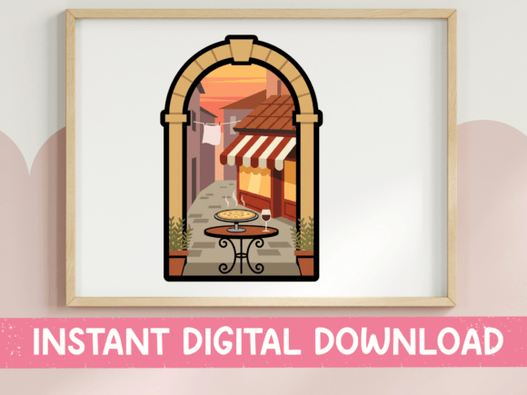 Italian Street View Archway Sticker: A Designer's Review