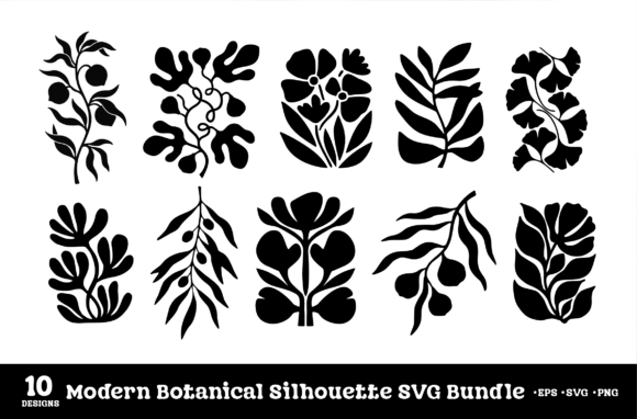 Modern Botanical Silhouette SVG Bundle Review