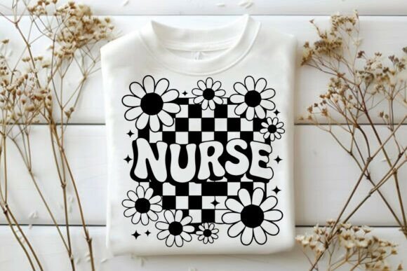 Nurse Checkered Daisy SVG: A Retro Review