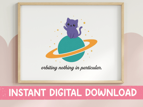 Orbiting Nothing in Particular Cat SVG Review