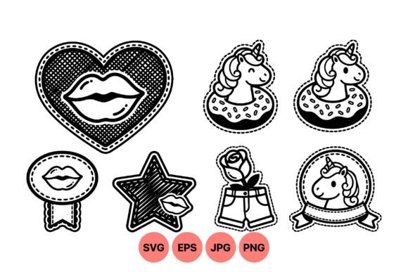 Retro Pop Art Sticker Icons: A Designer's Review