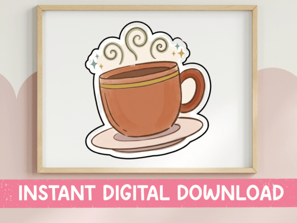 Review: Cozy Hot Cocoa Cup Sticker for Embroidery