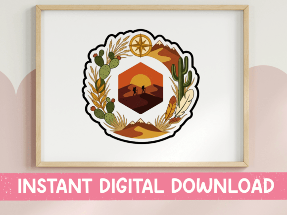 Review: Desert Hiker Boho Badge Sticker for Embroidery