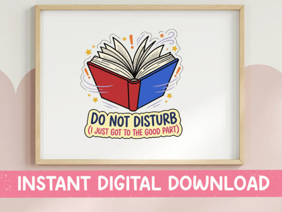 Review: Do Not Disturb Reading Bookworm Sticker Design
