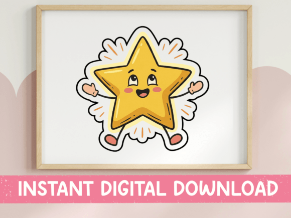 Review: Happy Star Character Kawaii Sticker for Embroidery