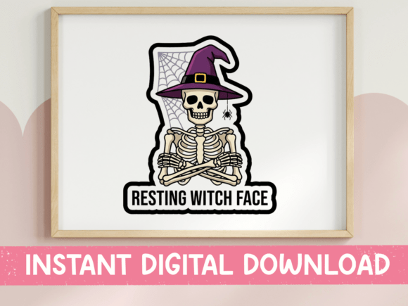Review: Resting Witch Face Skeleton Sticker for Embroidery