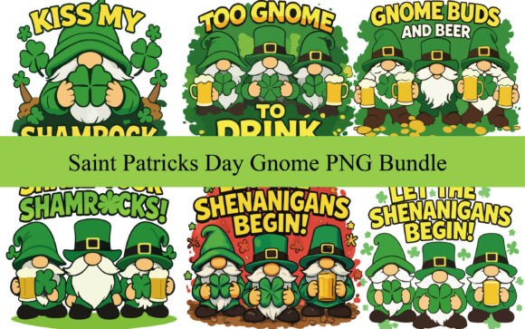 Review: Saint Patricks Day Gnome PNG Bundle ,SVG for Embroidery