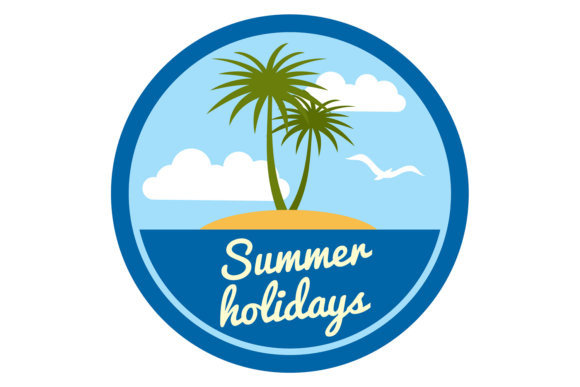 Review: Summer Holidays Round Sticker. Tropical for Embroidery