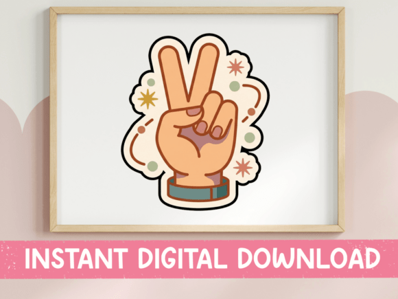 Reviewing the Peace Sign Hand Retro Sticker for Embroidery