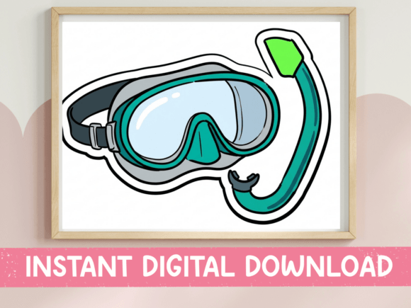 Snorkel Mask SVG: A Designer's Review for Stitching