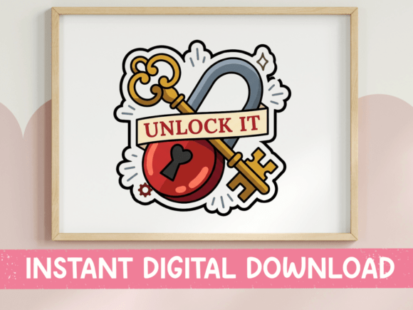 Unlock It Lock Key Sticker: A Designer's Review