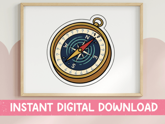 Vintage Compass Rose Navigation Sticker Review